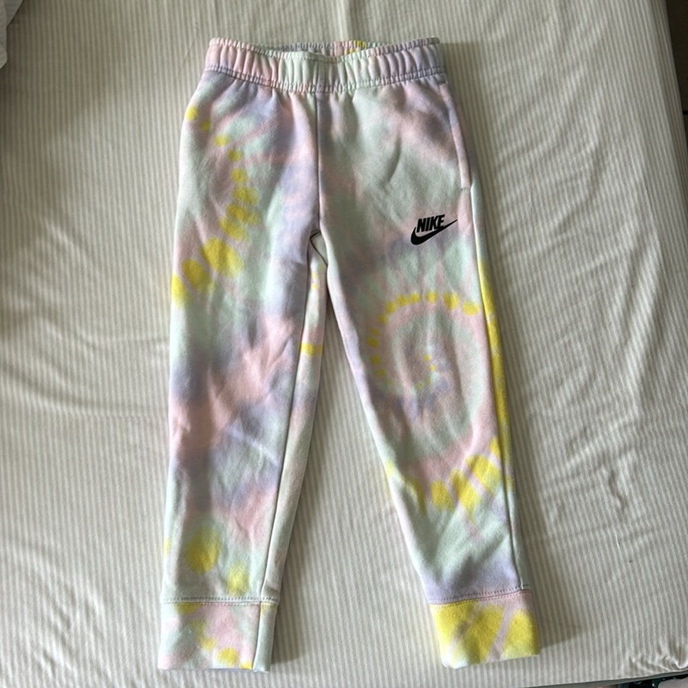NIKE Tie-Dye Girls Pastel Sweatpants Joggers Size S (4-5 yrs)